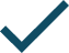 Blue check mark on black background