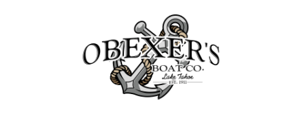 Anchor and rope logo on black background